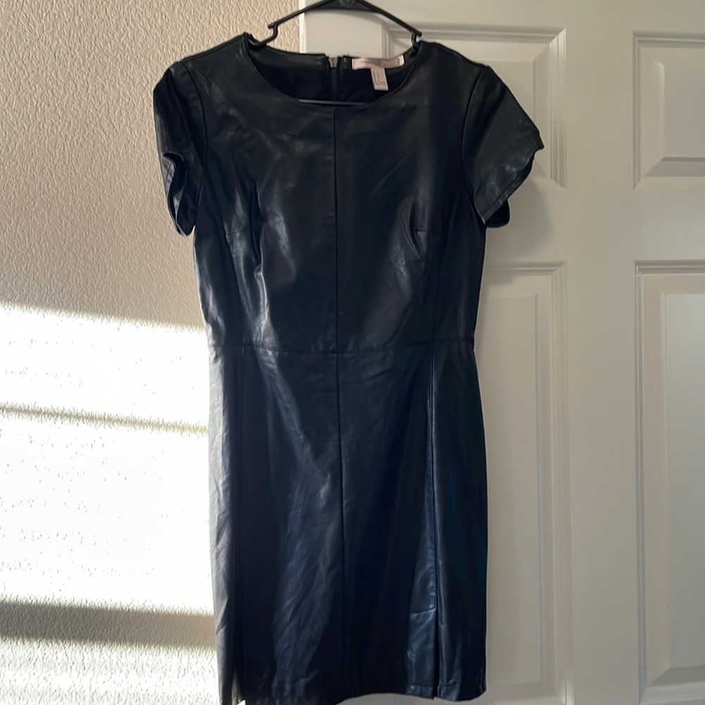 Cute Black Leather Dress